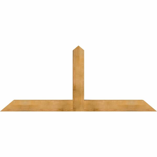 Ekena Millwork Portland Rough Sawn Timber Gable Bracket, Western Red Cedar, 84"W x 35"H x 6"D x 6"F, 10/12 Pitch GBW084X35X0606POR00RWR - main